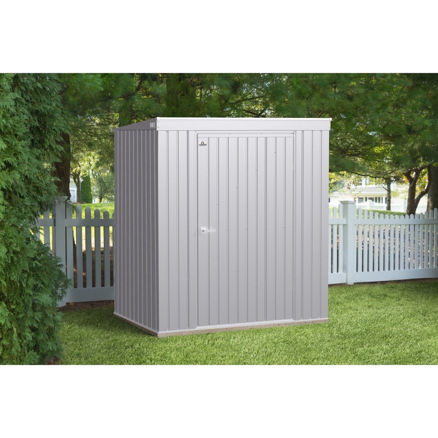 Arrow Sheds & Storage Buildings Arrow | Elite Steel Storage Shed, 6x4 ft. Silver EP64AB