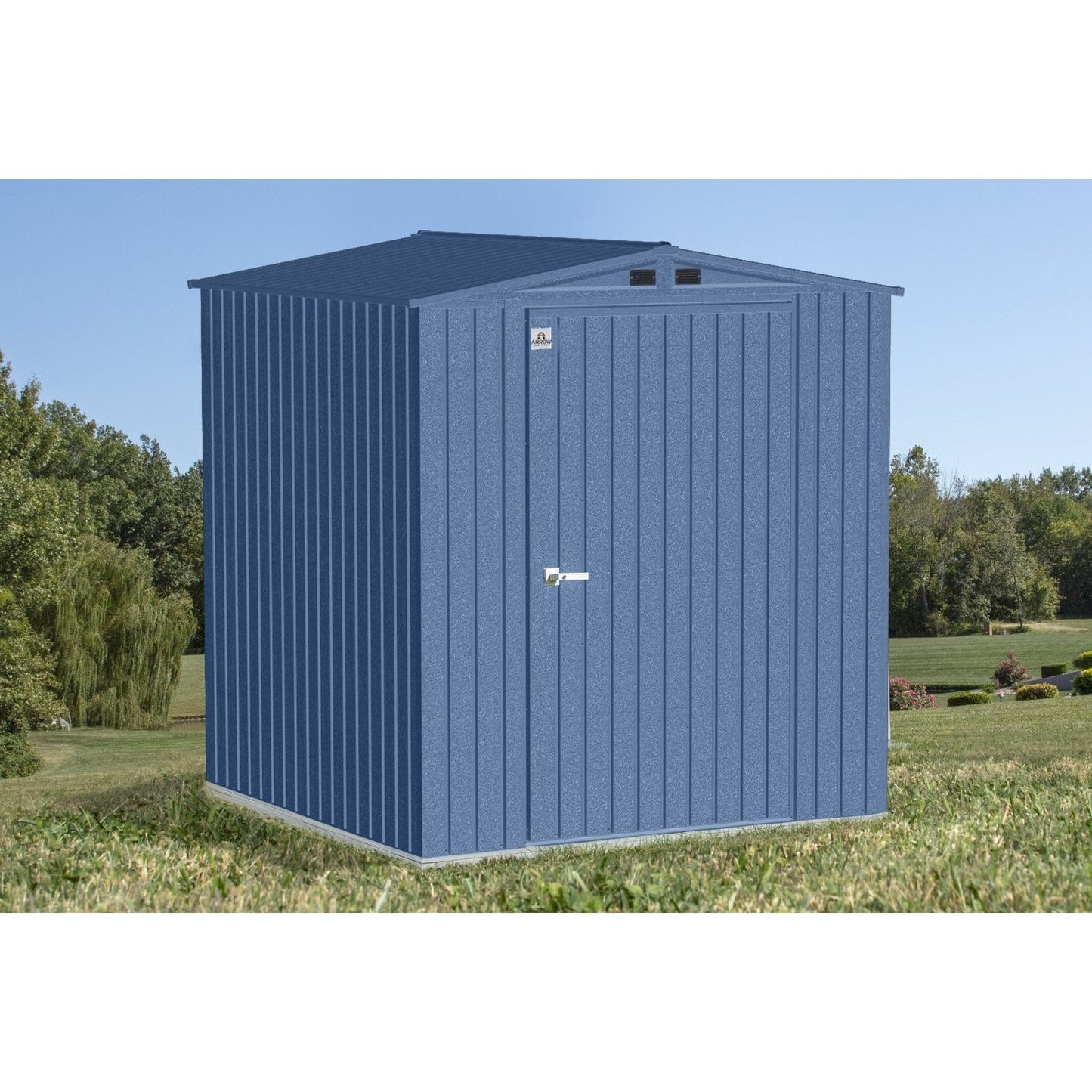 Arrow Sheds & Storage Buildings Arrow | Elite Steel Storage Shed, 6x6 ft. Blue Grey EG66BG