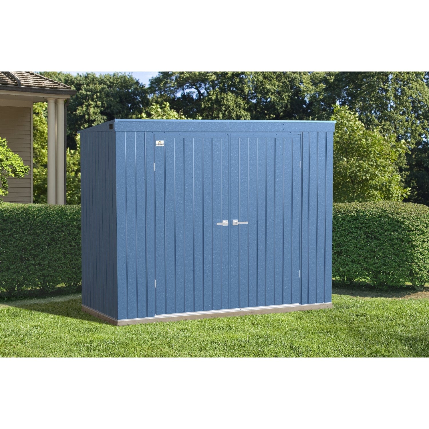 Arrow Sheds & Storage Buildings Arrow | Elite Steel Storage Shed, 8x4 ft. Blue Grey EP84BG
