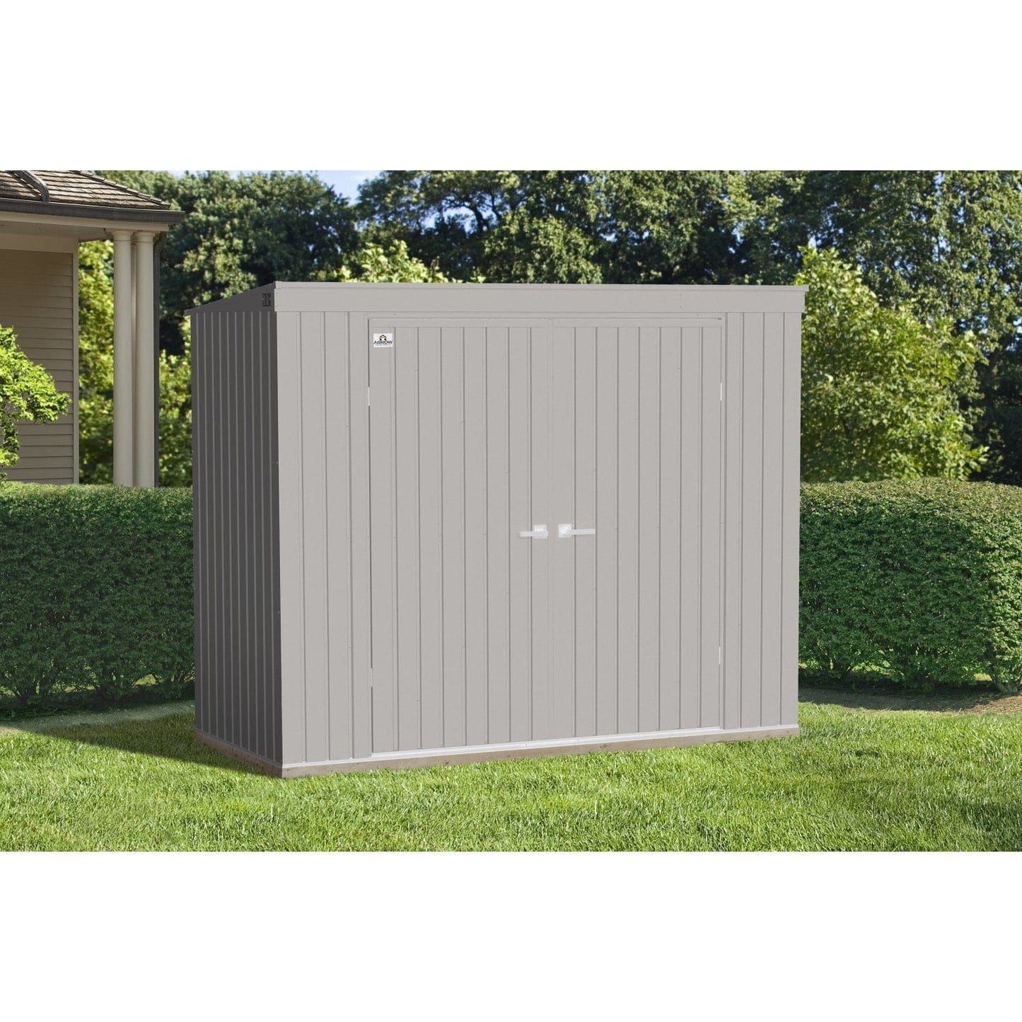 Arrow Sheds & Storage Buildings Arrow | Elite Steel Storage Shed, 8x4, ft. Cool Grey EP84CG