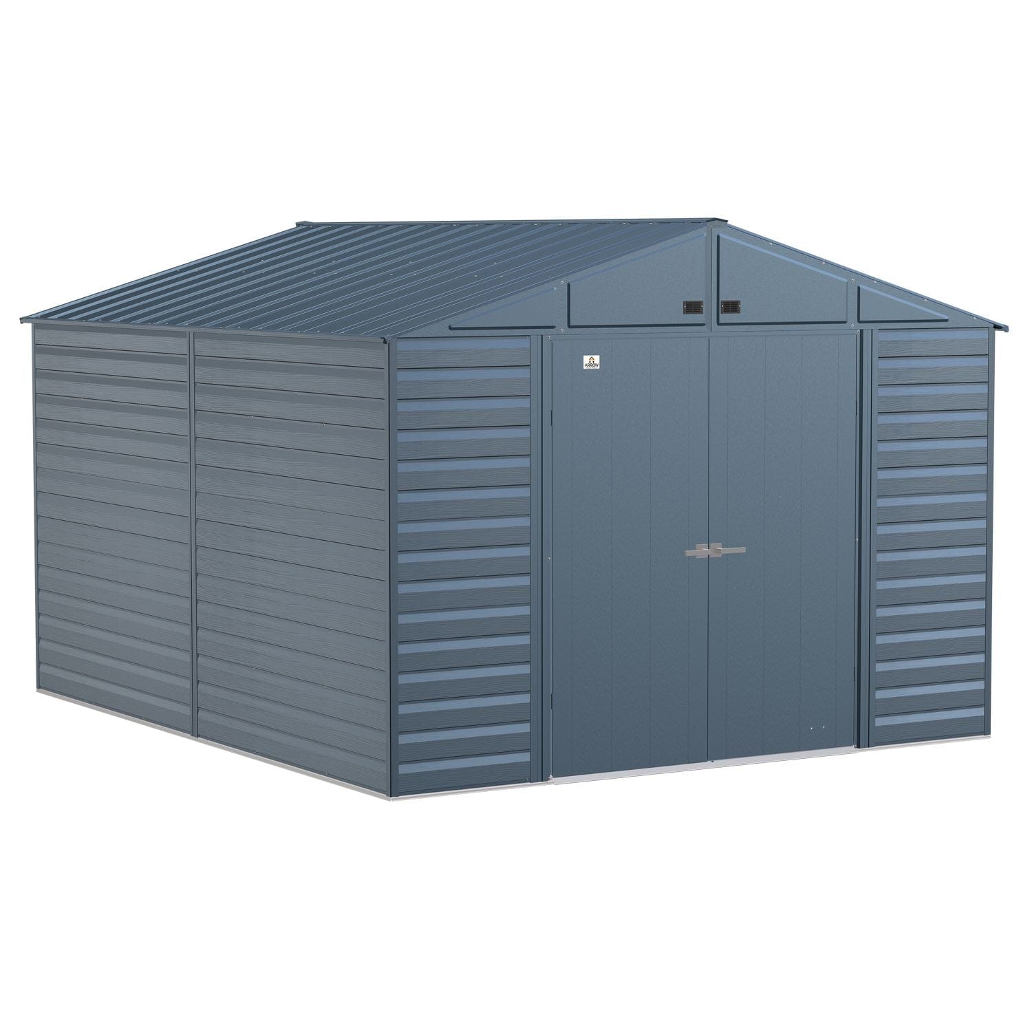 Arrow Sheds & Storage Buildings Arrow | Select Gable Roof Steel Storage Shed, 10x12 ft., Blue Grey SCG1012BG
