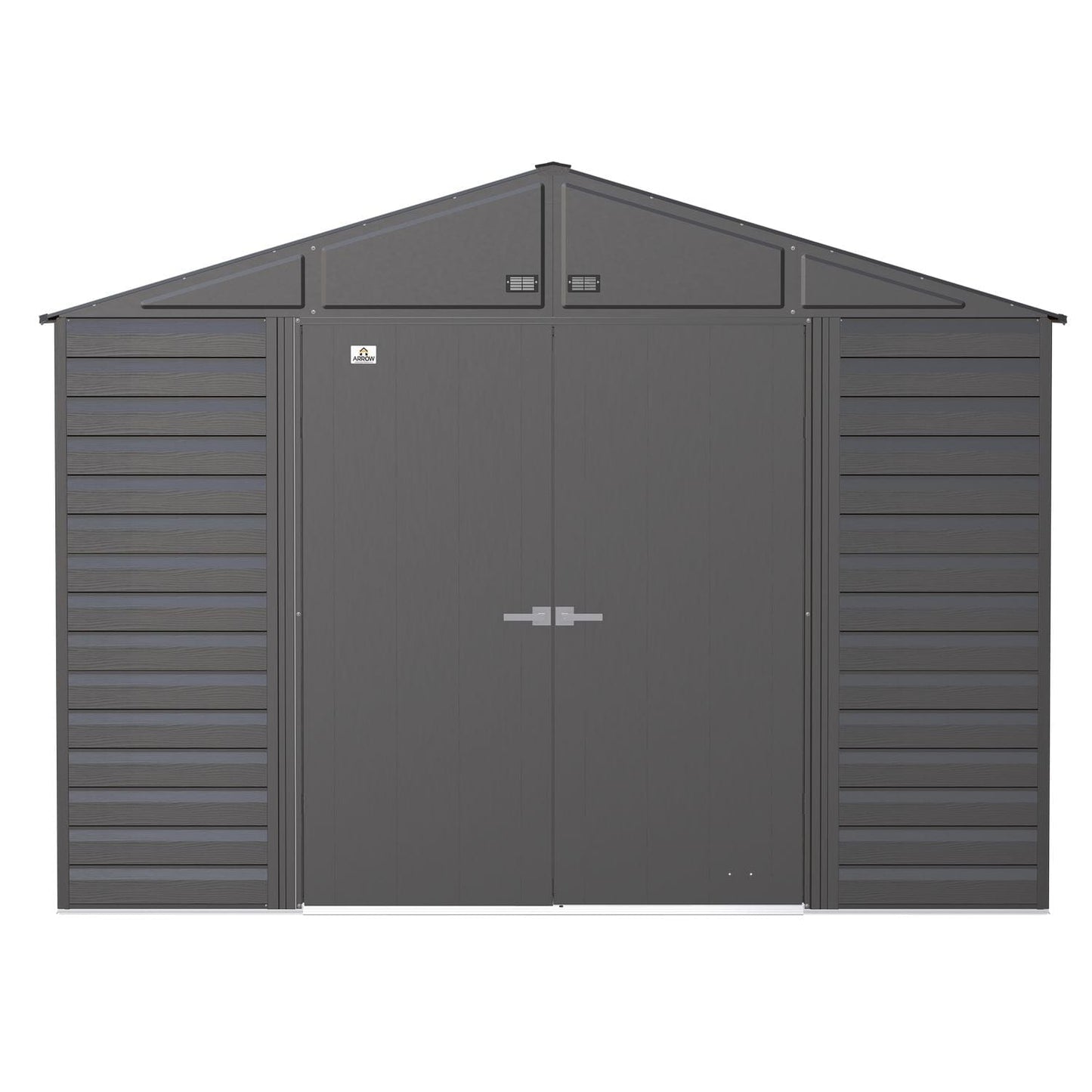 Arrow Sheds & Storage Buildings Arrow | Select Gable Roof Steel Storage Shed, 10x12 ft., Charcoal SCG1012CC