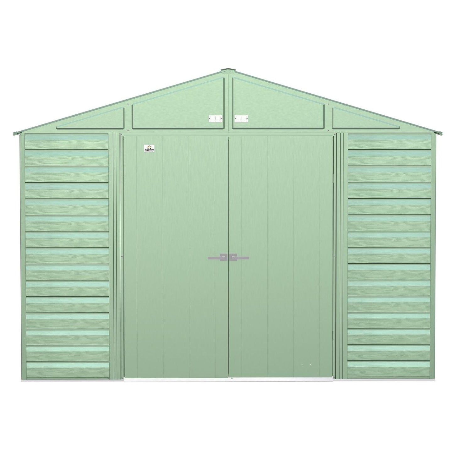 Arrow Sheds & Storage Buildings Arrow | Select Gable Roof Steel Storage Shed, 10x12 ft., Sage Green SCG1012SG