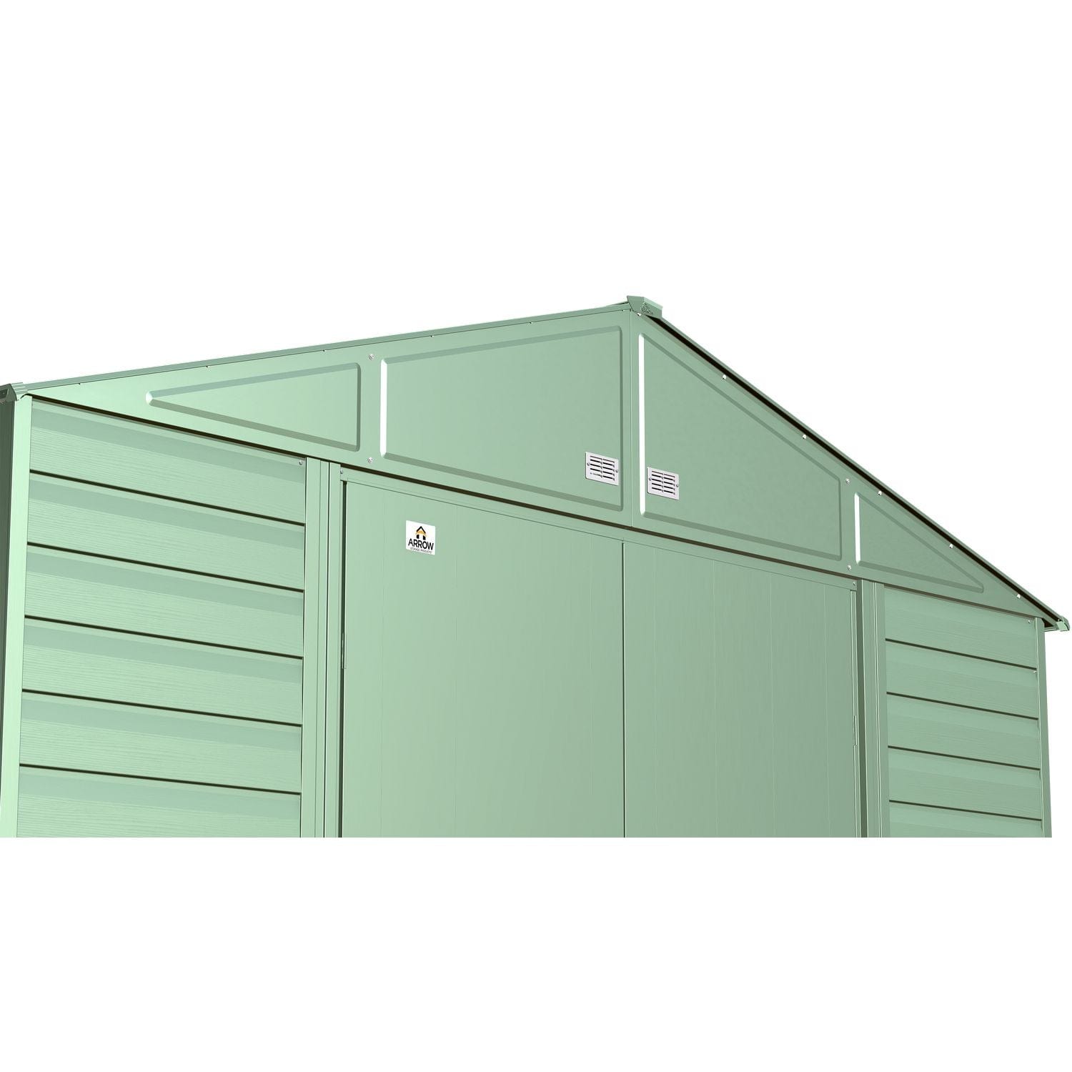 Arrow Sheds & Storage Buildings Arrow | Select Gable Roof Steel Storage Shed, 10x12 ft., Sage Green SCG1012SG