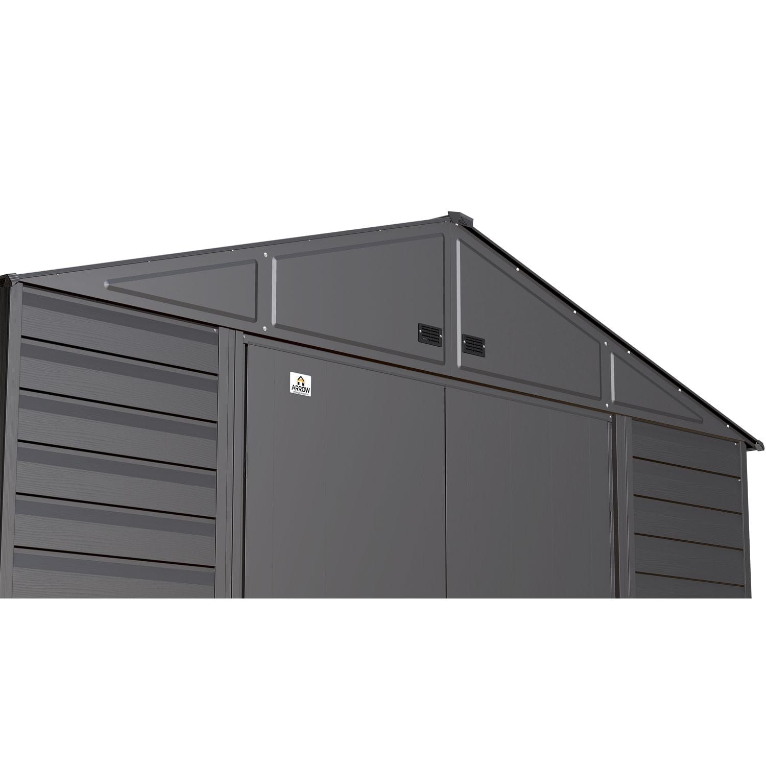 Arrow Sheds & Storage Buildings Arrow | Select Gable Roof Steel Storage Shed, 10x14 ft., Charcoal SCG1014CC