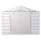 Arrow Sheds & Storage Buildings Arrow | Select Gable Roof Steel Storage Shed, 10x14 ft., Flute Grey SCG1014FG