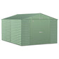 Arrow Sheds & Storage Buildings Arrow | Select Gable Roof Steel Storage Shed, 10x14 ft., Sage Green SCG1014SG