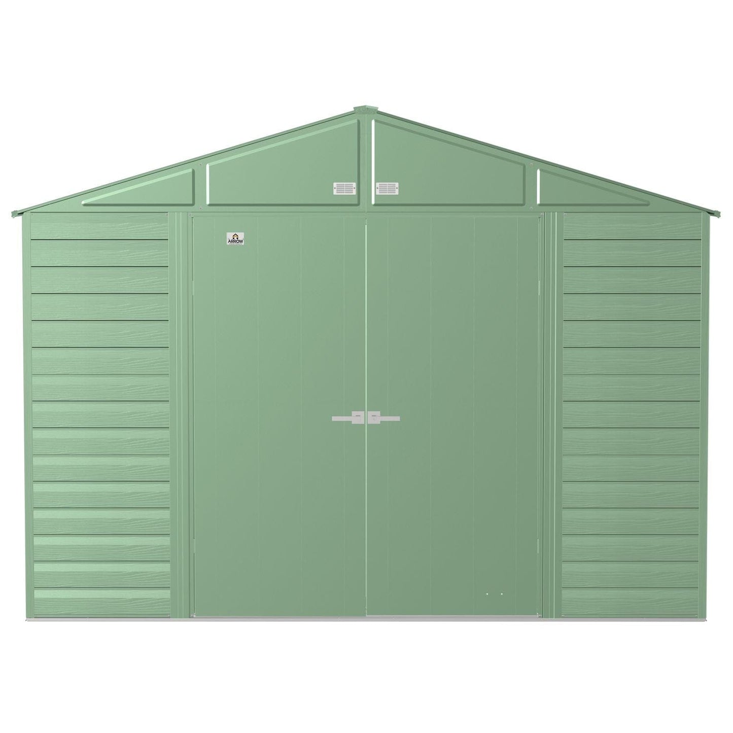 Arrow Sheds & Storage Buildings Arrow | Select Gable Roof Steel Storage Shed, 10x14 ft., Sage Green SCG1014SG