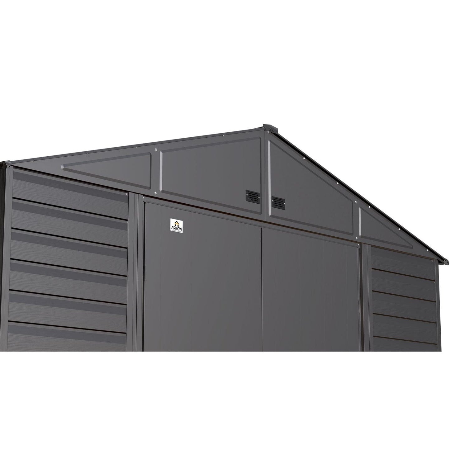 Arrow Sheds & Storage Buildings Arrow | Select Gable Roof Steel Storage Shed, 10x8 ft., Charcoal SCG108CC