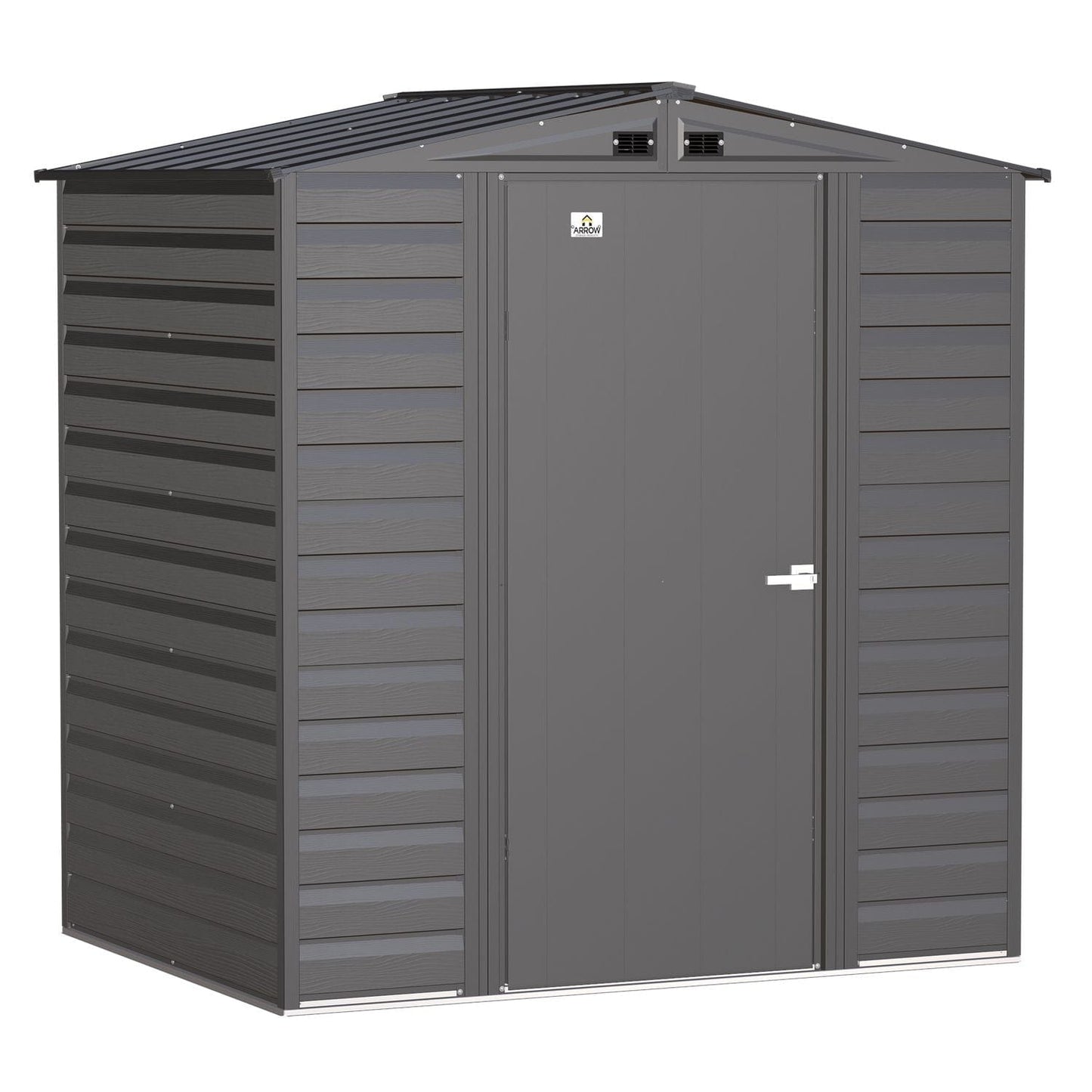 Arrow Sheds & Storage Buildings Arrow | Select Gable Roof Steel Storage Shed, 6x5 ft., Charcoal SCG65CC