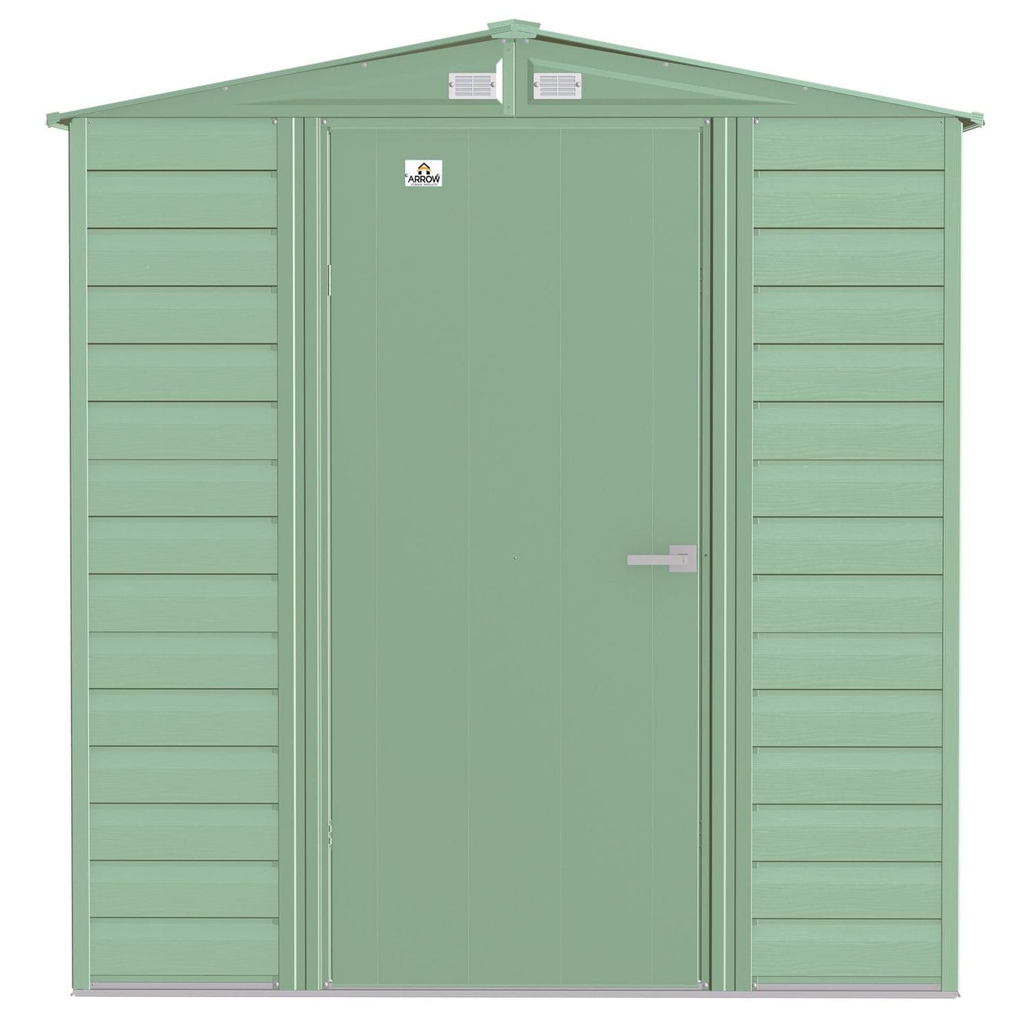 Arrow Sheds & Storage Buildings Arrow | Select Gable Roof Steel Storage Shed, 6x5 ft., Sage Green SCG65SG