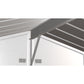 Arrow Sheds & Storage Buildings Arrow | Select Gable Roof Steel Storage Shed, 6x7 ft., Flute Grey SCG67FG