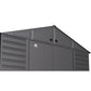 Arrow Sheds & Storage Buildings Arrow | Select Gable Roof Steel Storage Shed, 8x6 ft., Charcoal SCG86CC