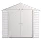 Arrow Sheds & Storage Buildings Arrow | Select Gable Roof Steel Storage Shed, 8x6 ft., Flute Grey SCG86FG