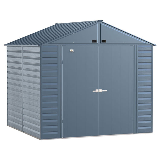 Arrow Sheds & Storage Buildings Arrow | Select Gable Roof Steel Storage Shed, 8x8 ft., Blue Grey SCG88BG