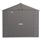 Arrow Sheds & Storage Buildings Arrow | Select Gable Roof Steel Storage Shed, 8x8 ft., Charcoal SCG88CC