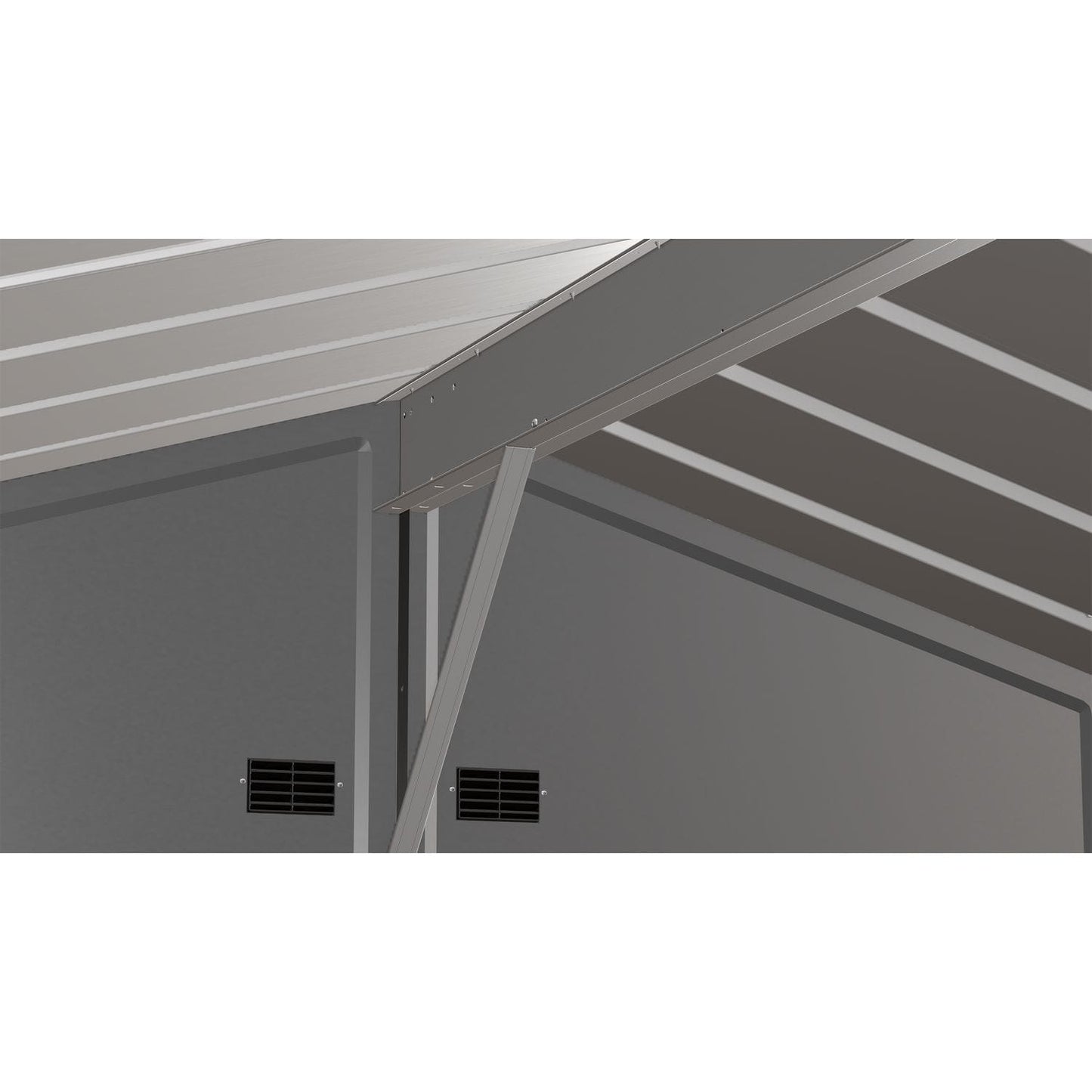 Arrow Sheds & Storage Buildings Arrow | Select Gable Roof Steel Storage Shed, 8x8 ft., Charcoal SCG88CC