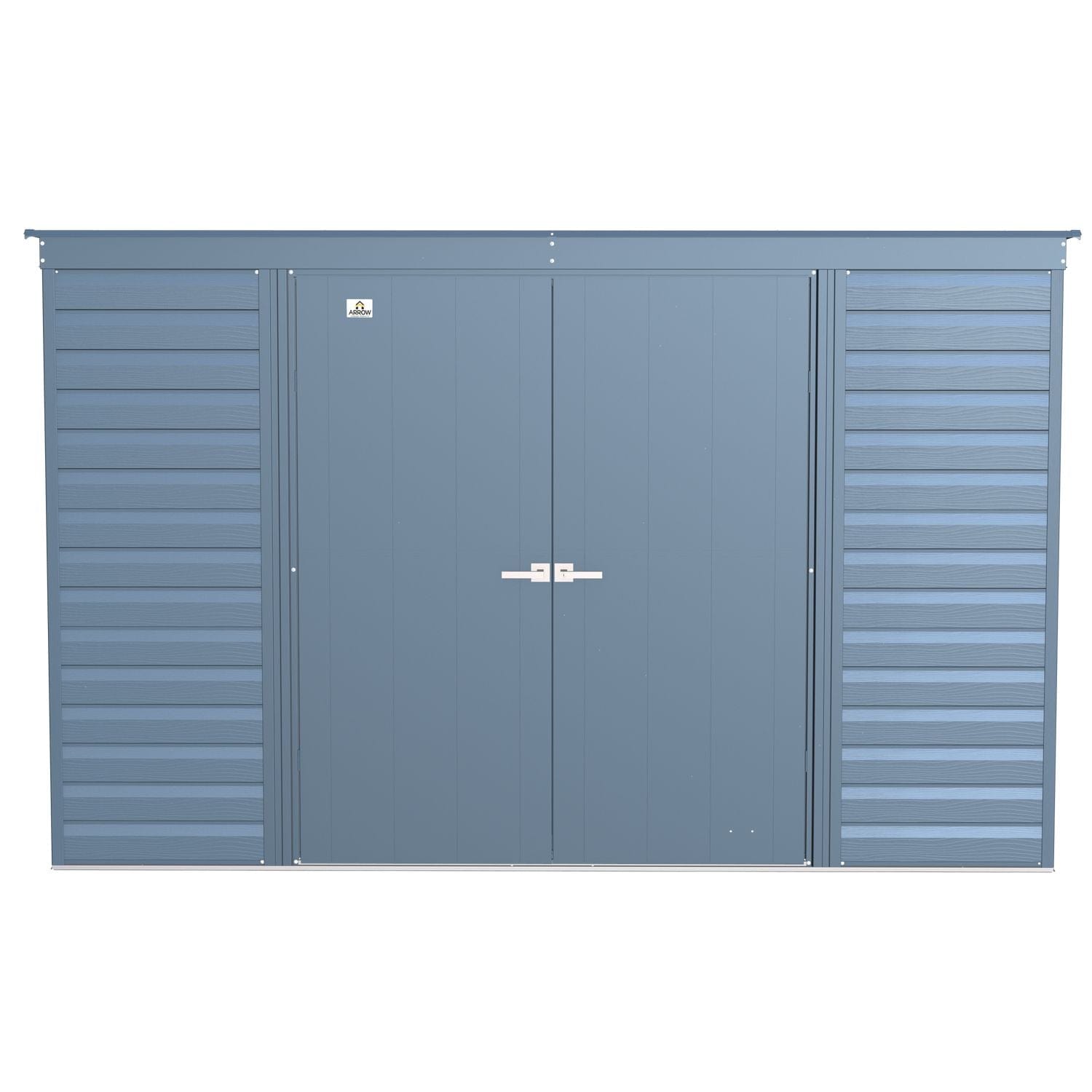 Arrow Sheds & Storage Buildings Arrow | Select Pent Roof Steel Storage Shed, 10x4 ft., Blue Grey SCP104BG