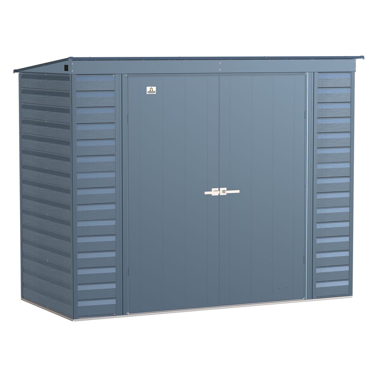 Arrow Sheds & Storage Buildings Arrow | Select Pent Roof Steel Storage Shed, 8x4 ft., Blue Grey SCP84BG
