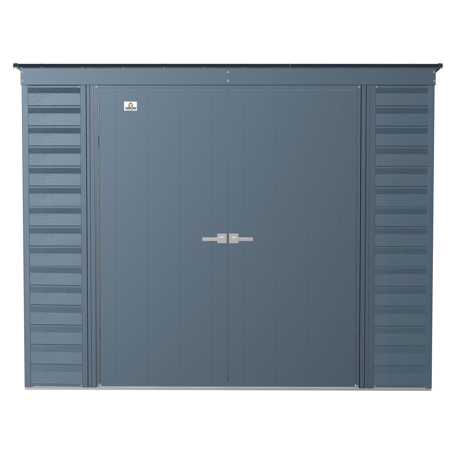Arrow Sheds & Storage Buildings Arrow | Select Pent Roof Steel Storage Shed, 8x4 ft., Blue Grey SCP84BG