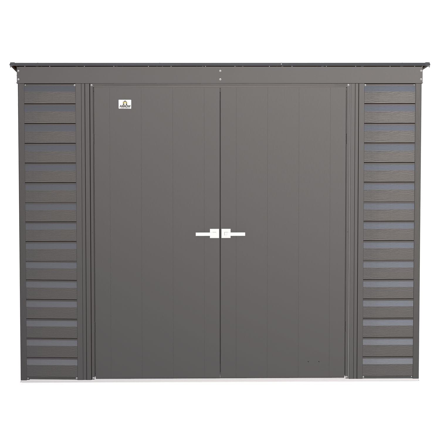 Arrow Sheds & Storage Buildings Arrow | Select Pent Roof Steel Storage Shed, 8x4 ft., Charcoal SCP84CC
