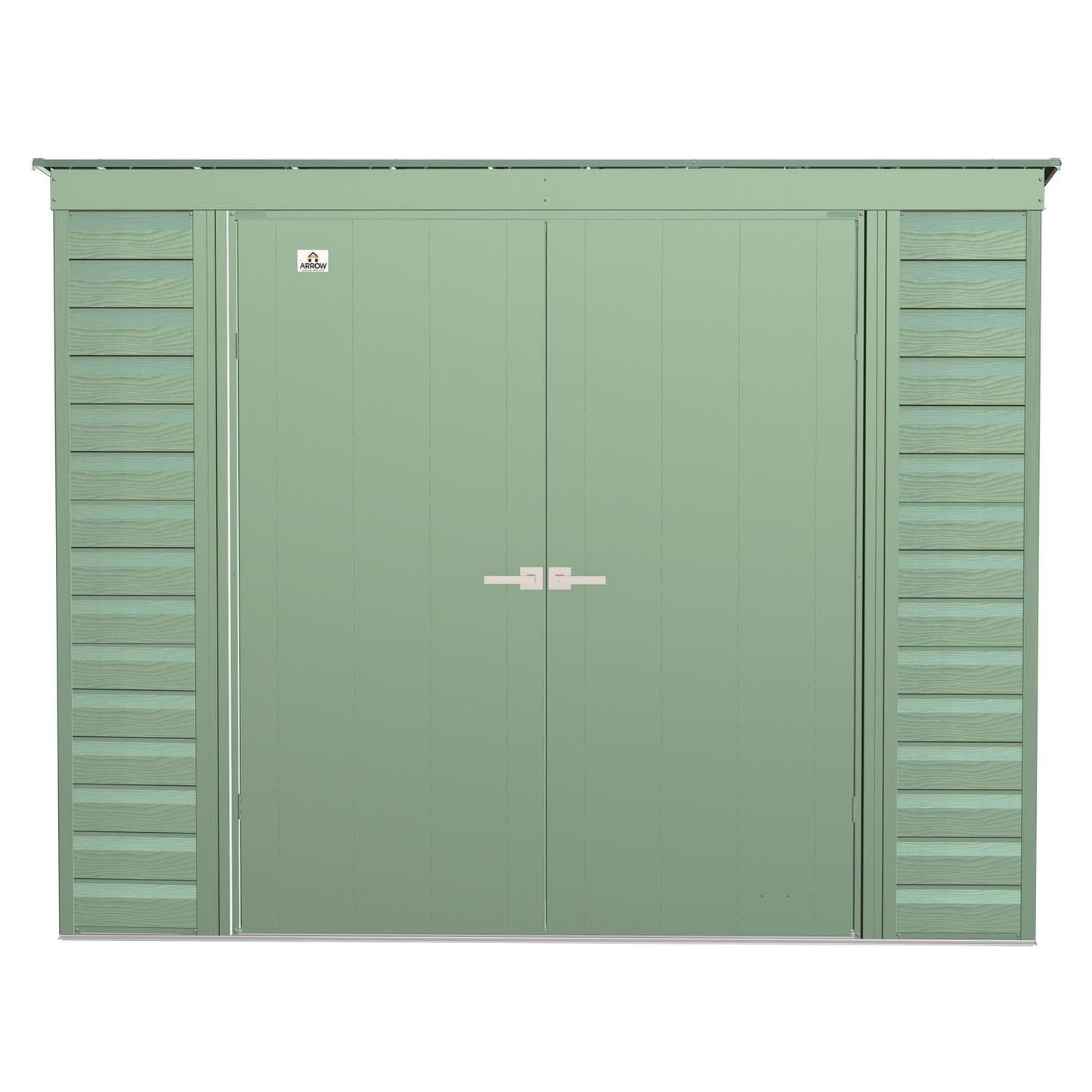 Arrow Sheds & Storage Buildings Arrow | Select Pent Roof Steel Storage Shed, 8x4 ft., Sage Green SCP84SG