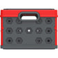 Duramax Foldable Basket Red with Gray - mygreenhousestore.com