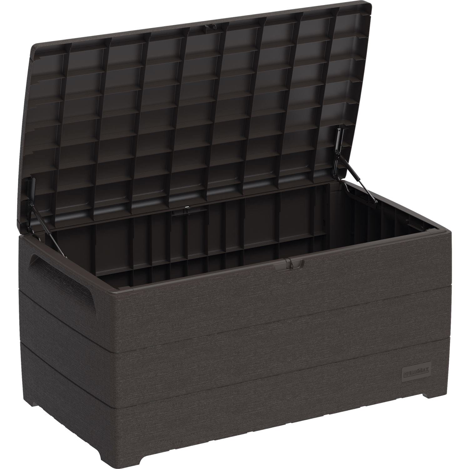 Duramax Deck Boxes DuraMax | Deck Box Cedar Grain 110 Gallon Brown 86602