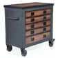 Duramax Furnitures DuraMax | 36" 5 Drawer Rolling Tool Chest with Wood Top 68006