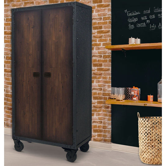 Duramax Furnitures DuraMax | 36 In. W x 72 In. H Industrial Free Standing Cabinet With Wheels 68010