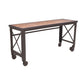 Duramax Furnitures DuraMax | 72 In. x 24 In. Rolling Industrial Worktable Desk With Solid Wood Top 68020