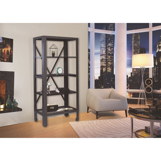 Duramax Furnitures DuraMax | Industrial Metal and Wood Storage Bookcase 68060