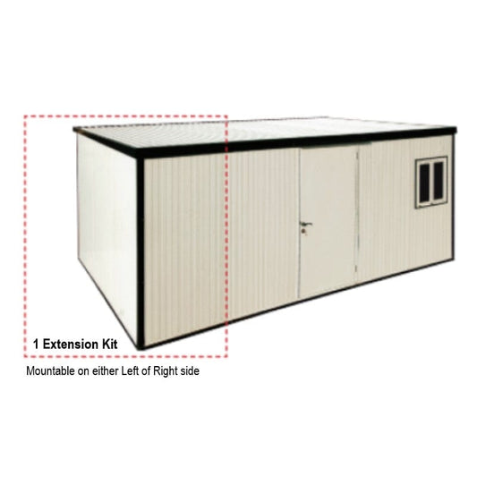 Duramax Flat Roof Insulated Building Extension - 10' x 3' - mygreenhousestore.com
