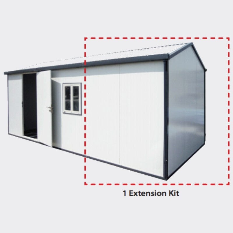 Duramax Gable Roof Insulated Building Extension - 10' x 3' - mygreenhousestore.com