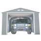 Duramax Metal Garage Kit DuraMax | Imperial Metal Garage 12X26 Light Grey With Off White Trim | Western States 55152_CA
