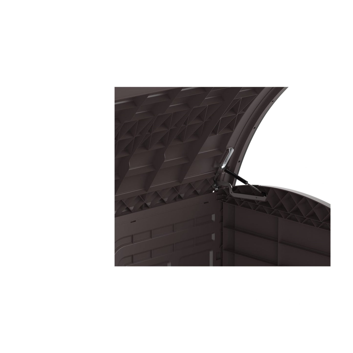 Duramax shed cabinet DuraMax | Heavy Plastic StoreAway Multipurpose Horizontal Shed with Arc Lid - 1200L - Brown 86632