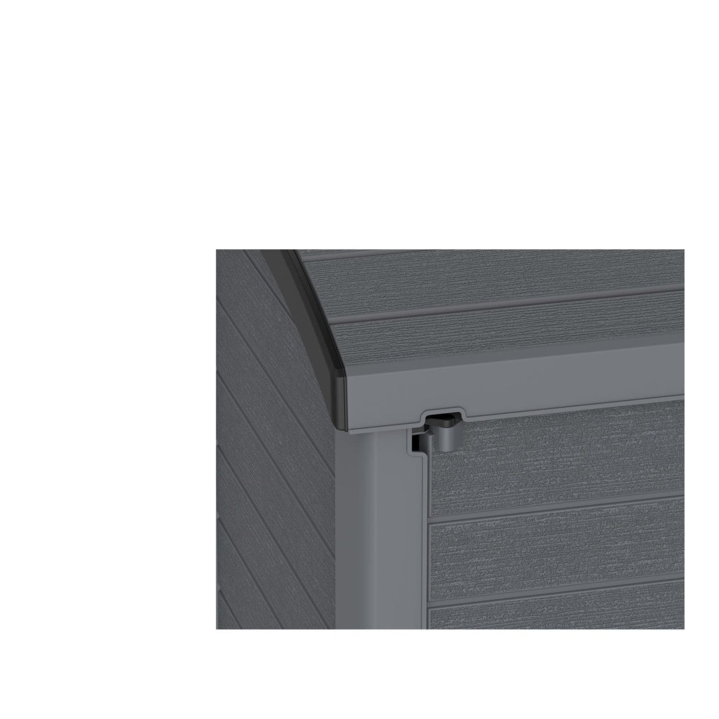 Duramax shed cabinet DuraMax | Heavy Plastic StoreAway Multipurpose Horizontal Shed with Arc Lid - 1200L - Gray 86633