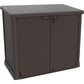Duramax shed cabinet DuraMax | Heavy Plastic StoreAway Multipurpose Horizontal Shed with Flat Lid - 1200L - Brown 86631
