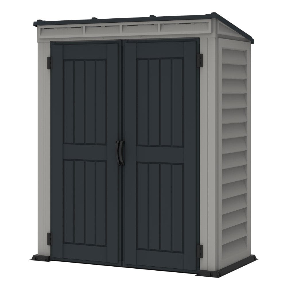 Duramax Vinyl Storage Shed Kit with Floor DuraMax | Vinyl Storage Shed YardMate Pent Plus 5' x 3' x 6' with Floor | Eastern States 05325_NJ