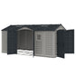 Duramax Vinyl Storage Shed Kit with Foundation DuraMax | Vinyl Storage Shed Apex Pro 15' x 8' x 6' with Foundation, 2 Windows & a Sidedoor | Eastern States 40216_NJ