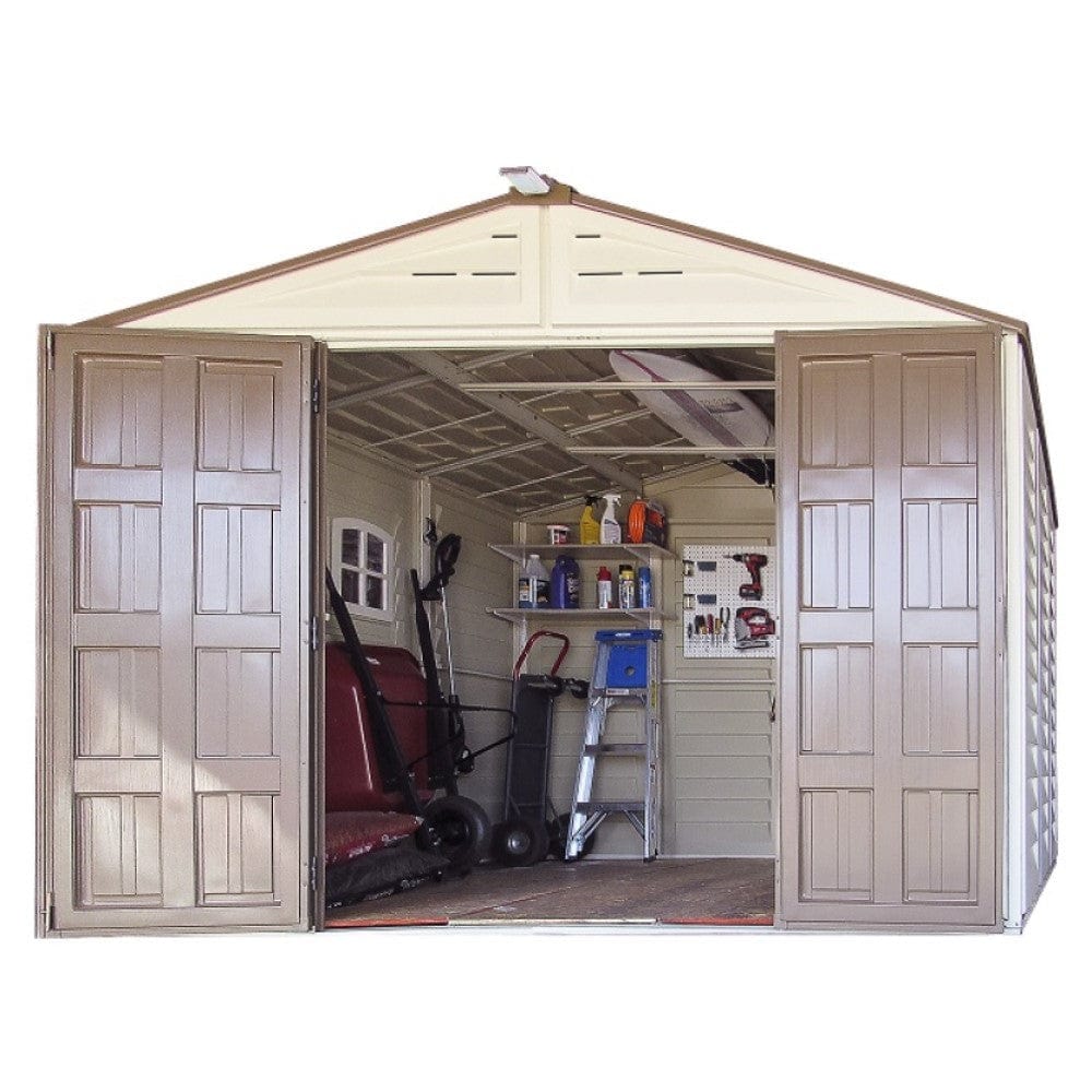 Duramax Vinyl Storage Shed Kit with Foundation DuraMax | Vinyl Storage Shed Woodbridge Plus 10.5' x 8' x 6' with Foundation | Eastern States 40214_NJ