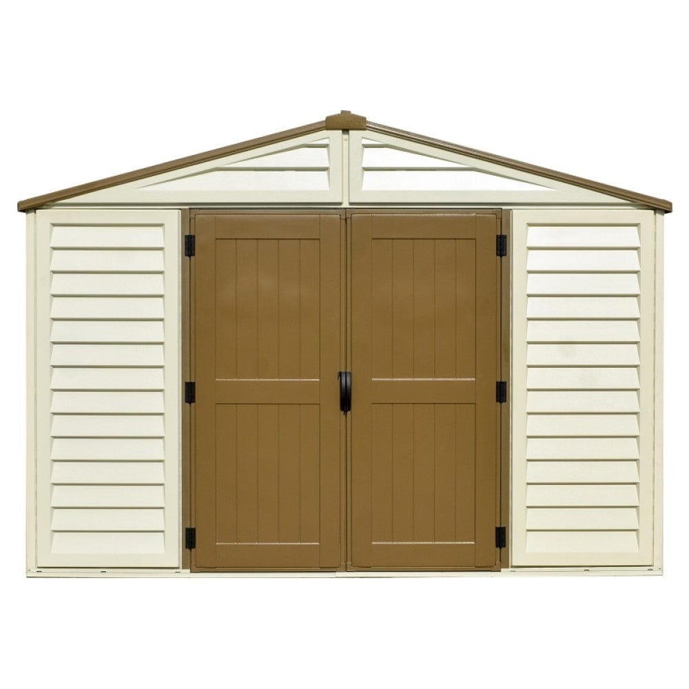 Duramax Vinyl Storage Shed Kit with Foundation DuraMax | Vinyl Storage Shed Woodbridge Plus 10.5' x 8' x 6' with Foundation | Eastern States 40214_NJ