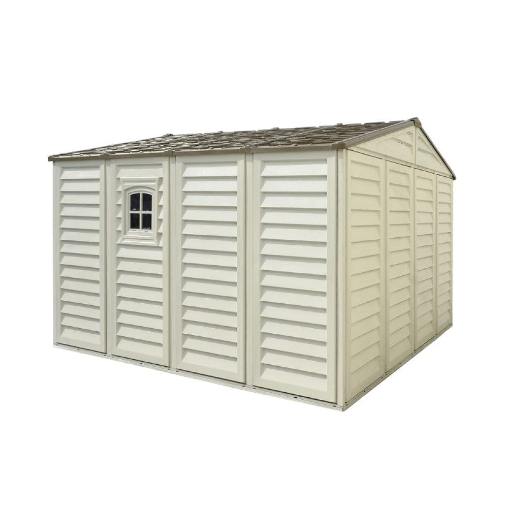 Duramax Vinyl Storage Shed Kit with Foundation DuraMax | Woodbridge Plus Vinyl Storage Shed 10.5' x 10.5' with Foundation | Eastern States 40224_NJ