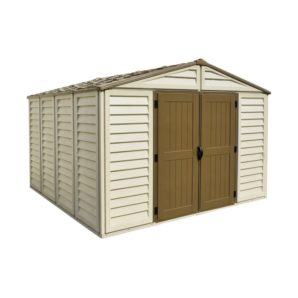 Duramax Vinyl Storage Shed Kit with Foundation DuraMax | Woodbridge Plus Vinyl Storage Shed 10.5' x 10.5' with Foundation | Eastern States 40224_NJ