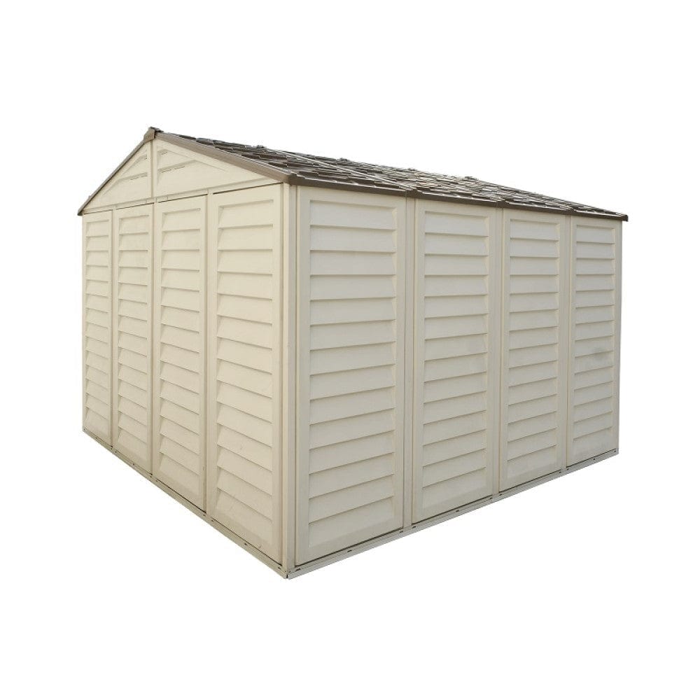 Duramax Vinyl Storage Shed Kit with Foundation DuraMax | Woodbridge Plus Vinyl Storage Shed 10.5' x 10.5' with Foundation | Eastern States 40224_NJ