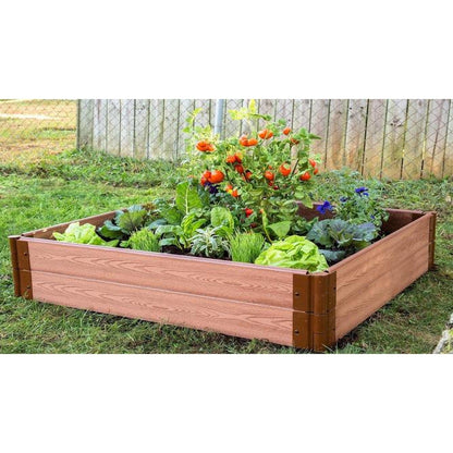Frame It All Gardening Accessories 1" Frame It All | Tool-Free Classic Sienna Raised Garden Bed 4' X 4' X 11” 300001061