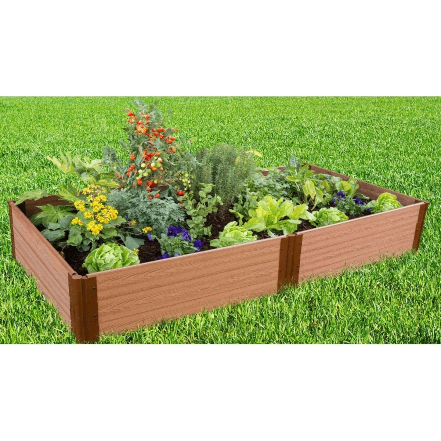 Frame It All Gardening Accessories 1" Frame It All | Tool-Free Classic Sienna Raised Garden Bed 4' X 8' X 16.5" 300001066