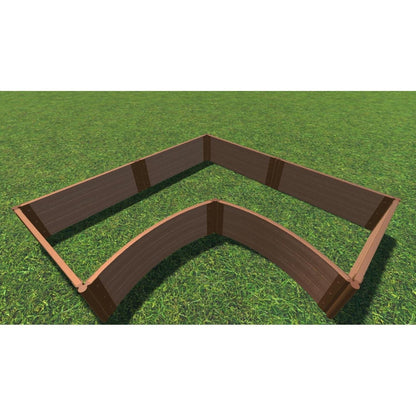 Frame It All Gardening Accessories 1" Frame It All | Tool-Free Grand Concourse Interior Curved Corner Raised Garden Bed 8' X 8' X 16.5" - Classic Sienna 800003026