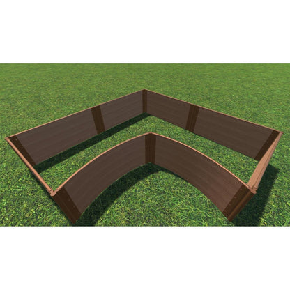Frame It All Gardening Accessories 1" Frame It All | Tool-Free Grand Concourse Interior Curved Corner Raised Garden Bed 8' X 8' X 22" - Classic Sienna 800004026