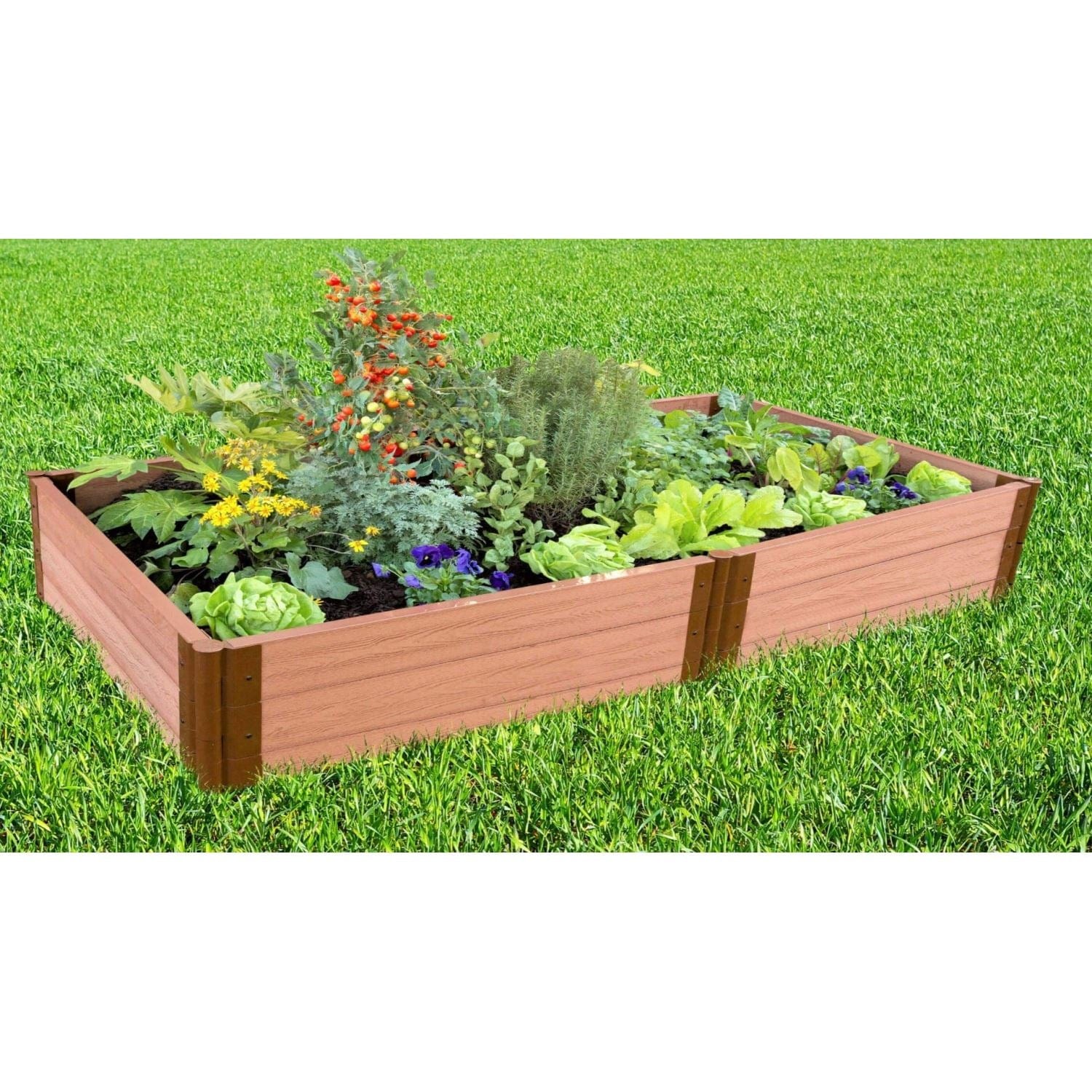 Frame It All Gardening Accessories 2" Frame It All | Tool-Free Classic Sienna Raised Garden Bed 4' X 8' X 16.5" 300001097